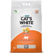 Cat's White комкующийся наполнитель с ароматом апельсина 10 л